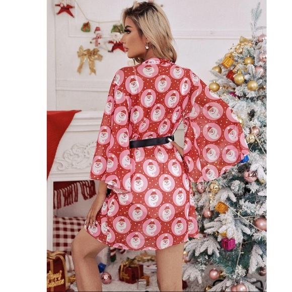 #34 Christmas Print Robe ππ - Picture 2 of 6